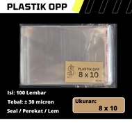 OPP Plastic Size 8 cm x 10 cm / 8x10 cm / 8 x 10 cm