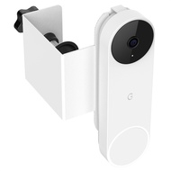 For Google Nest Doorbell Battery 2021 Door Holder No-Drill Mounting Bracket Not Block Sensor Easy to Install Compatible With Google Nest Doorbell