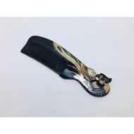 Phoenix-shaped buffalo horn comb
