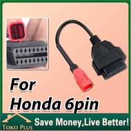 6 To 16pin Motorcycle Obd Adapters OBD2 Diagnostic Cable Extension Connectors for Honda Yamaha Suzuk
