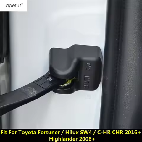 4PCs Car Door Limiter Protection Buckle Cover For Toyota Fortuner / Hilux SW4 / C-HR CHR 2016 - 2025