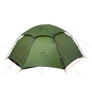 Naturehike 雲峰雙人20D四季帳篷 (T形拉鏈) (NH17K240-Y) | 20D尼龍防水面料 | 三向交叉式支 | 防雨頂棚 - 綠