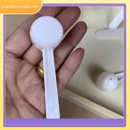 [GRKN]50/100pc 5g White Plastic Measuring Spoon Gram Scoop Food Baking Medicine Powder