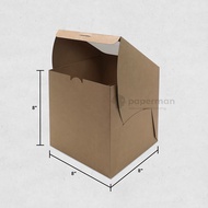 Store Age [5pcs/10pcs] Top & L Shape Window Cake Box Pastry Box Full Moon Box (Food Grade Brown Kraf