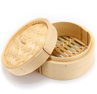 Bamboo Steamer 6 Chinese Cantonese Dim Sum Basket Rice Pasta Cooker Cook Lid