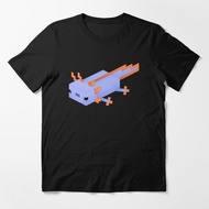 Original Custom Blue Minecraft Axolotl T-shirt