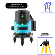 Laser Level 5 Laser 6 Line Hijau Alat Pengukur Dimensi Waterproof