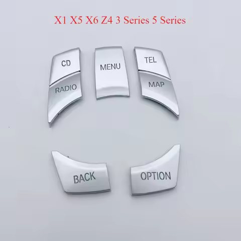 1 Set Car Interior Console Multimedia Control Button Multi-media Menu Switch Button For BMW X1 X5 X6