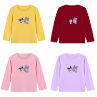 Kuromi Teen's Tshirts Trendy T 7 8 Kid Long Sleeve Round Neck Shirt Cartoon-inspired Cotton Girls' T
