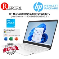 HP LAPTOP 15S-FQ2681TU White, FQ2682TU Gold, FQ2683TU Silver (Intel Core i3 1115G4, 8gb, 512gb ssd, 15.6 FHD Antiglare I