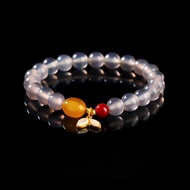 [Lan shop] 8mm smoky gray agate beads