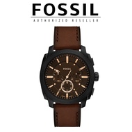 [Official Warranty] Fossil FS6101 Men's Leather Watch 44mm Water Resistant Watch Jam Tangan Lelaki J