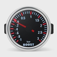 3.0 BAR Universal Smoke Len Turbo Boost Mechanical Car Wthie LED Gauge -1~0~3Bar Turbo Boost Meter 1