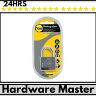 Hardwaremaster: [HEAVY DUTY] Yale Y118D/50/127/1 Chrome Plated Rekeyable Single Padlock 40mm/mango L