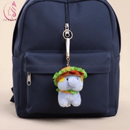 OCEANMAP Burger Animal Plushie, Ultra-Soft PP Cotton Short Plush Fabric Kawaii Foodie Key Chain, Exq