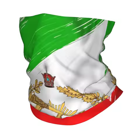 Flag of Lion Iran Bandana Fun Balaclava Autumn Riding Fishing UV Protection Cycling Mask Soft Motorc