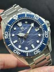 舊款靚啲又平啲😂 🔵GS 藍色‘浪潮’錶面/ 藍色陶瓷潛水圈/ SpringDrive 5日鏈✅- SLGA023🔥 旺角門市 全新現貨 GRAND SEIKO Evolution 9 Collect