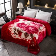 [ Genuine Thai Blanket ] Velvet blanket 3KG, 4KG, 5KG 3 layers thick, super warm, smooth blanket 2mx