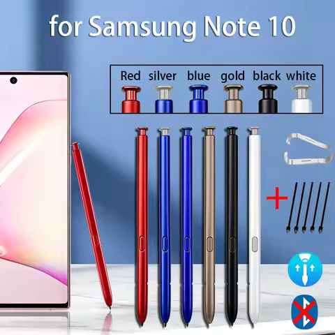 S Pen For Samsung Galaxy Note 10 SM-N970 SM-N970U EJ-PN970 Stylus Pen with 5 Replacement Nibs/Tips(W