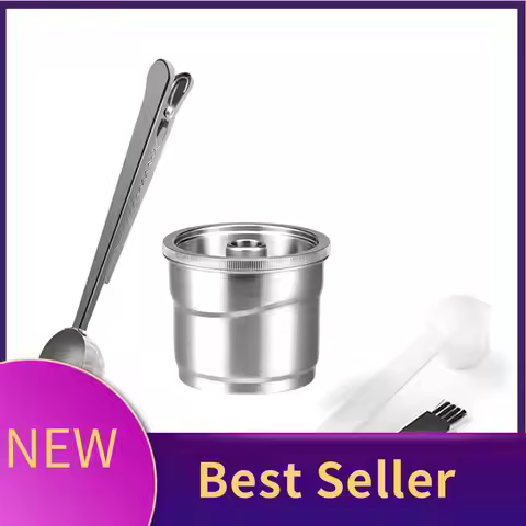 For Illy X7/Illy Y3/Illy Y5 Reusable Coffee Capsule Refillable Filters Stainless Steel Spoon Cleanin