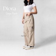Neva Style - Diora Women's Highwaist Cargo Pants Korean Style Women's Tracking Sport Cargo Pants