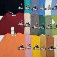 Áo thun nam nữ mẫu "xe máy" trước ngực áo phông cotton 3158