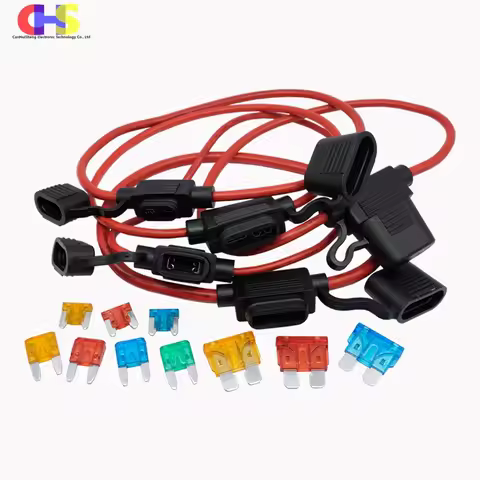 1pcs With 18/16/14/12/10AWG Wire Cable 32V Mini Small Medium Waterproof Auto Car Fuse Holder 1A 2A3A