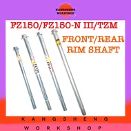 YAMAHA FRONT/REAR RIM SHAFT - (FZ150/FZ150-N III/TZM) (FZ 150 V1/NEW V3/FZ150I/150I/150 I) WHEEL AXL