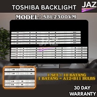 58L2300VM TOSHIBA 58" LED TV BACKLIGHT(LAMPU TV) TOSHIBA 58 INCH LED TV BACKLIGHT 58L2300