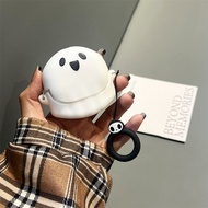 Màu đen cho ANKER SoundCore Liberty 4 NC trường hợp dễ thương đơn giản hoạt hình 3D xách tay nút bọc