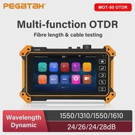 PEGATAH 5.55 Inch OTDR Tester MOT-50 OLED Touch Screen OTDR OPM VFL Optic Time-domain Reflectometer 