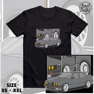Sedan Adult T-Shirt bmw E30 318i Grey