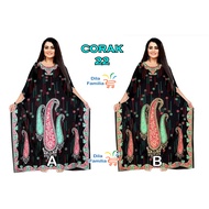 Polyester Kaftan Batwing Shirt Modern Sleepwear Short Sleeve Women Muslimah Women Adult Dress Part 4