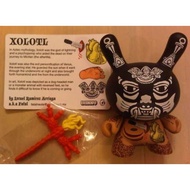 2011 Kidrobot Dunny Vinyl Art Toy - Azteca II - Izzie Ramirez - Xolotl