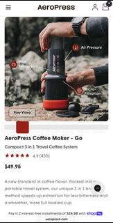 AeroPress Go 咖啡機 隨身旅行套裝