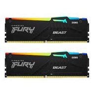 KF552C40BBAK2-32 32GB (16GBx2) DDR5 5200MHz RAM (หน่วยความจำ) KINGSTON FURY BEAST DDR5 RGB (BLACK) (
