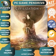 [ PC Game ] Sid Meiers Civilization 6 Deluxe Edition - Offline [ Pendrive 32 GB ]