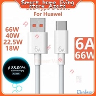 2M For Huawei 6A Fast Charging USB Type C Charger Cable 66W 40W Cord For Nova 5T 5 Pro Nova 7i 8 8i 