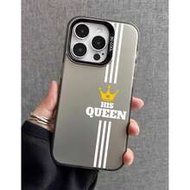 1pc Minimalist Pattern Phone Case, Matte Anti-Drop Camera Protection Phone Protective Cover, Compati