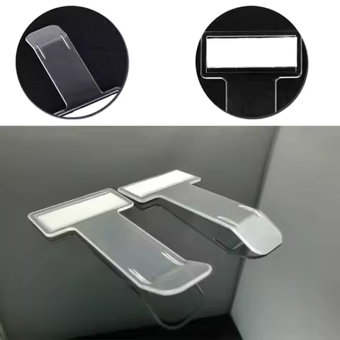 2Pcs Transparent Universal Clip Car Window Windscreen Parking Ticket Clip Auto Penalty Ticket Clip C