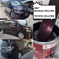 3R9** Bordeaux Mica Met - TOYOTA VELLFIRE - 2K PAINT/FAST DRY/CAR PAINT/CAT BANCUH/CAT KERETA/CEPAT 