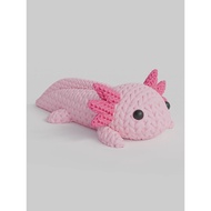 GANTUNGAN Knitted Axolotl Keychain Slenderman Cute Bag Keychain