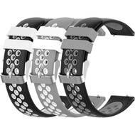 FitTurn Two-Color Breathable Hole Quick Release Bands 20mm for Garmin Approach S50 S40 S42 S12/Forer