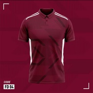 Baju Polo Lelaki Jersey Futsal Bolasepak Jurulatih Guru PJ Design Terbaru Kolar Short Sleeve Unisex