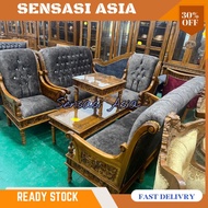 SOFA JATI SERBIA  JEPARA /SOFA KAYU JATI / KERUSI KAYU JATI INDONESIA