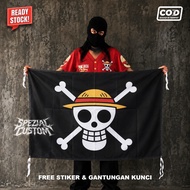 One Piece Jolly Roger Straw Hat Flag | One Piece Logo Flag | Pirate Flag