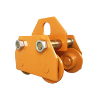 1 Ton Plain trolley manual hand Push beam monorail trolley lifting chain hoist chain block crane lif