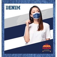 face mask washable face mask kids kids face mask 10 & 50 pcs Denim Design 3-ply Disposable Face Mask