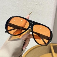 Large Sunglasses Women Retro Aviator Shades Anti-ultraviolet Eyeglasses for Men Fashion Windproof Go