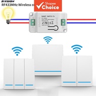 Smart Switch Wireless RF 433mhz Wall Panel Controller Receiver